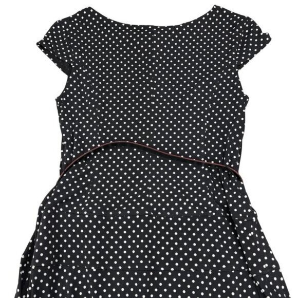 JOSEPH RIBKOFF Women's Cap Sleeve Polka Dot Dress Sz 14 - Picture 7 of 7